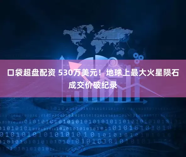 口袋超盘配资 530万美元！地球上最大火星陨石成交价破纪录
